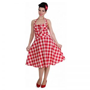 Dolly and Dotty Kleid “Rosy” red check